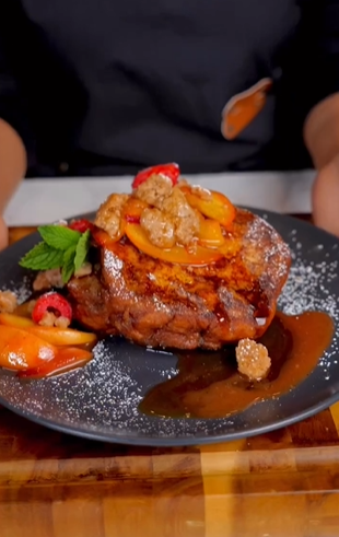 A plate of food on top of a table.